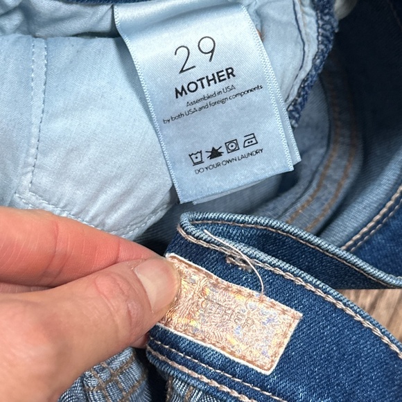 Mother The Super Cruiser Blue Moon High Rise Flare Denim Jeans Womens 29 - Picture 9 of 13